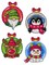 Christmas Baubles Сounted cross stitch kit with plastic canvas